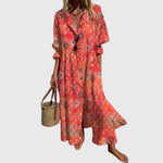 Zariah | Elegancka sukienka maxi w stylu boho - widok 5