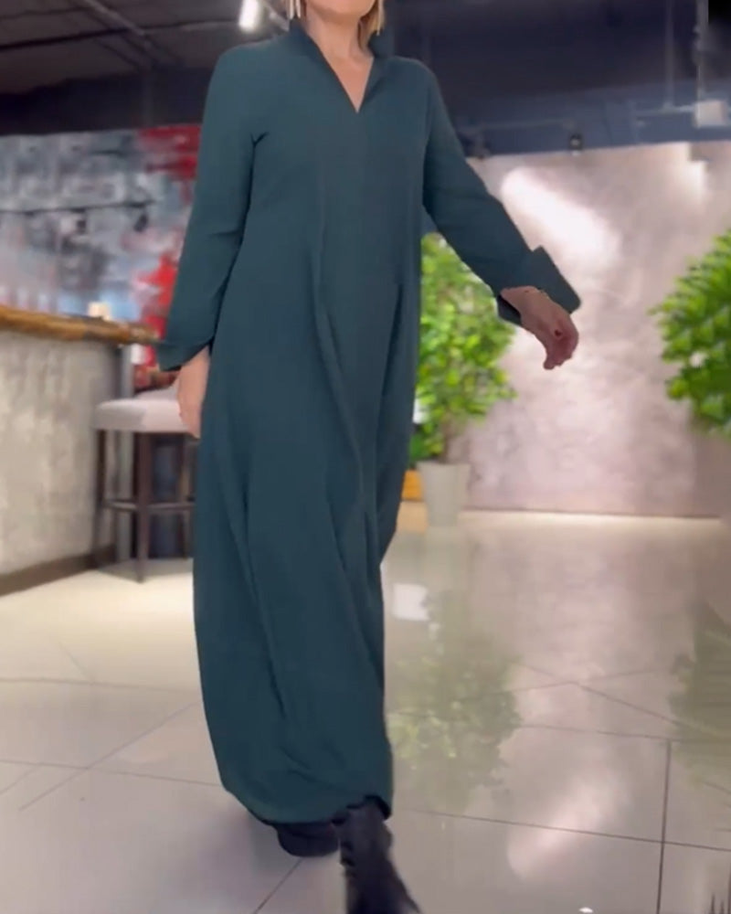 Sylvie - Luźna sukienka maxi - widok 9