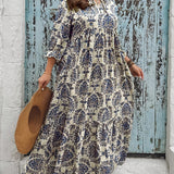 Molly - Sukienka boho w mozaikę - widok 2