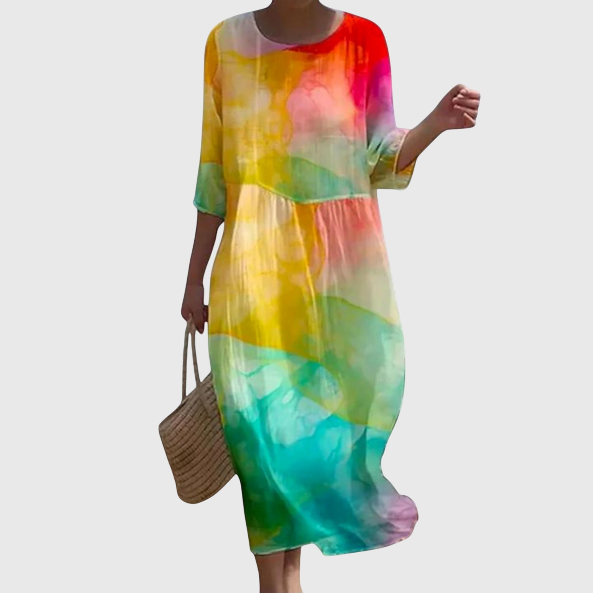 Hayley™ | Elegancka sukienka maxi w kwiaty - widok 7