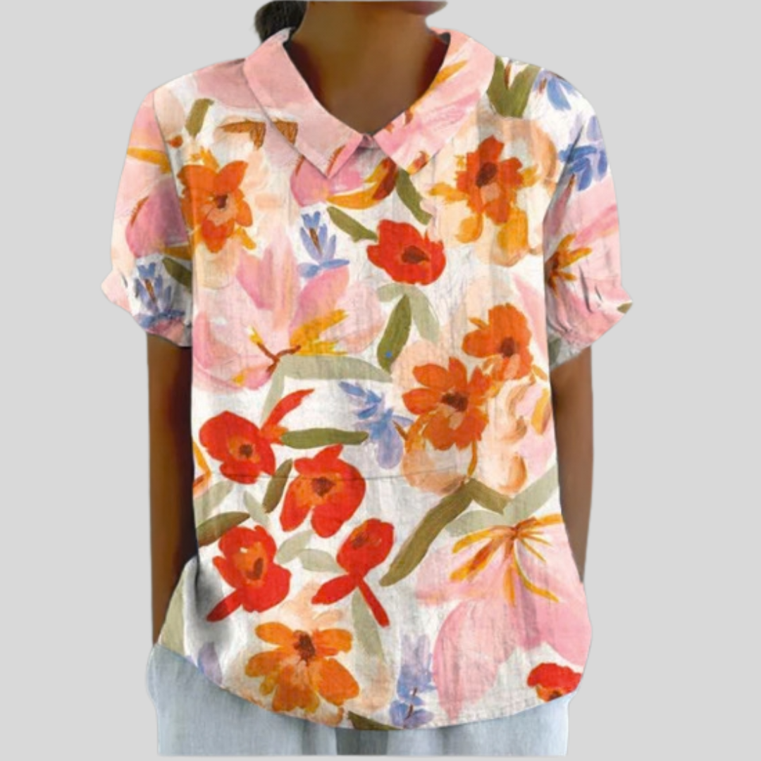 Elegancki kwiatowy top | Iwona Warszawa