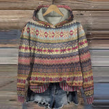 Gaby | Bluza retro w etniczne wzory - widok 2