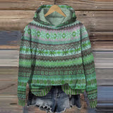Gaby | Bluza retro w etniczne wzory - widok 3