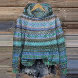 Gaby | Bluza retro w etniczne wzory - widok 4