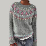 Candace | Wzorzysty dzianinowy sweter | Iwona Warszawa