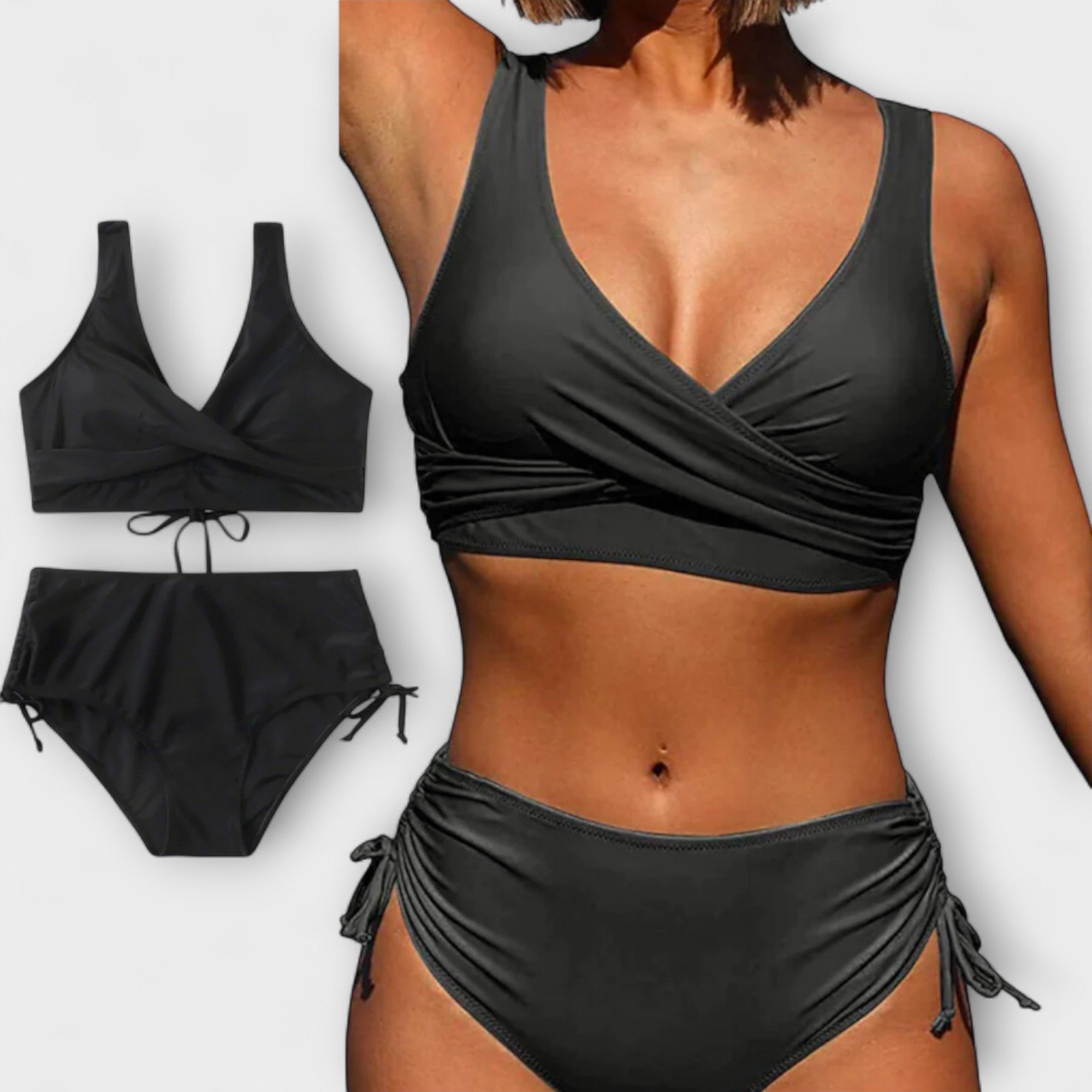 Moni | Stylowy dwuczęściowy komplet bikini - widok 2