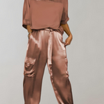 Finley - Jedwabisty komplet domowy w stylu cargo - widok 10