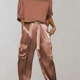 Finley - Jedwabisty komplet domowy w stylu cargo - widok 10