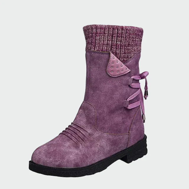 Eleganckie zamszowe botki - widok 4