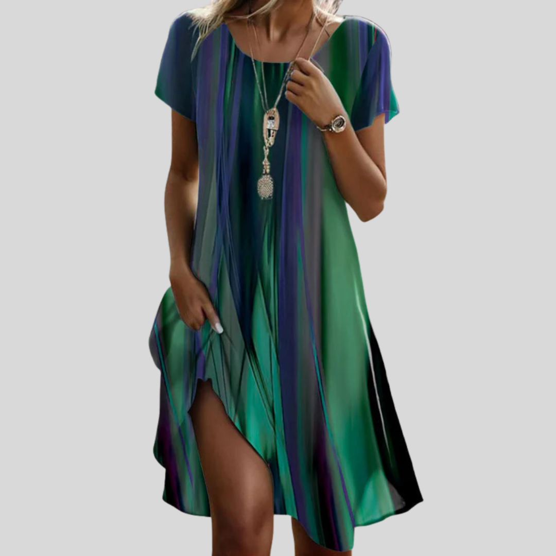 Genna - Sukienka boho ombre casual | Iwona Warszawa