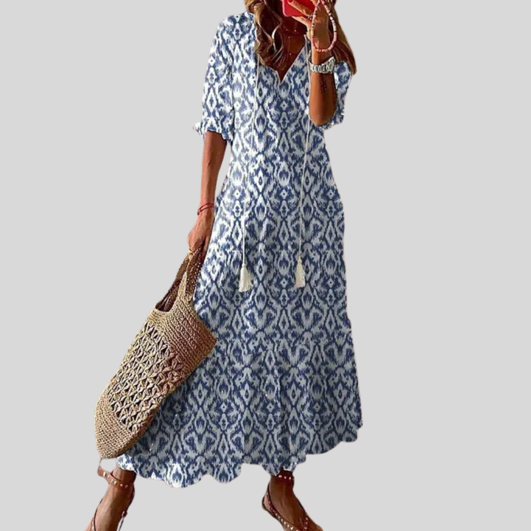 Michaela - Sukienka boho maskująca brzuch | Iwona Warszawa