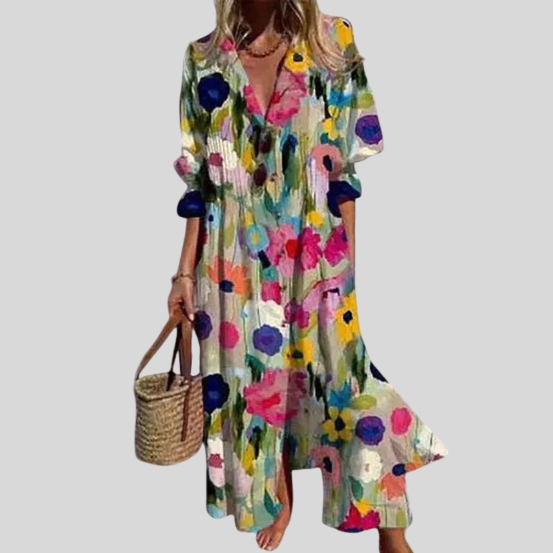 Zariah | Elegancka sukienka maxi w stylu boho | Iwona Warszawa