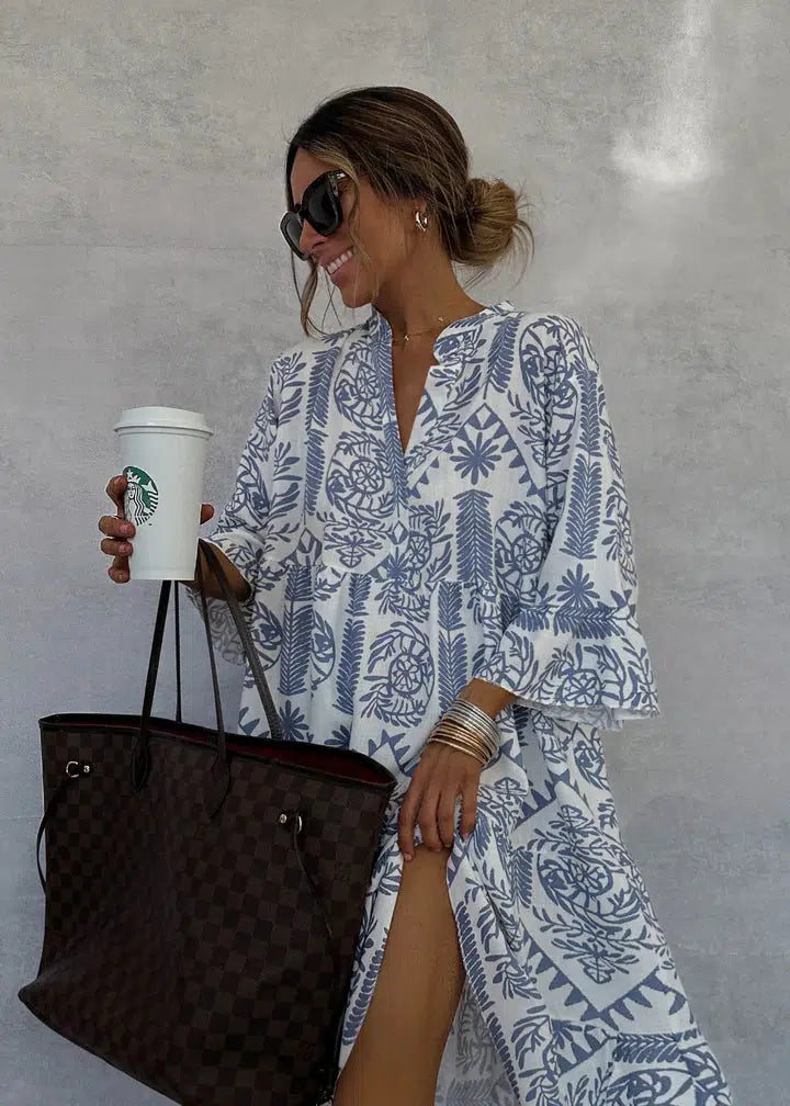 Fiorelia - Tunikowa sukienka boho casual - widok 2
