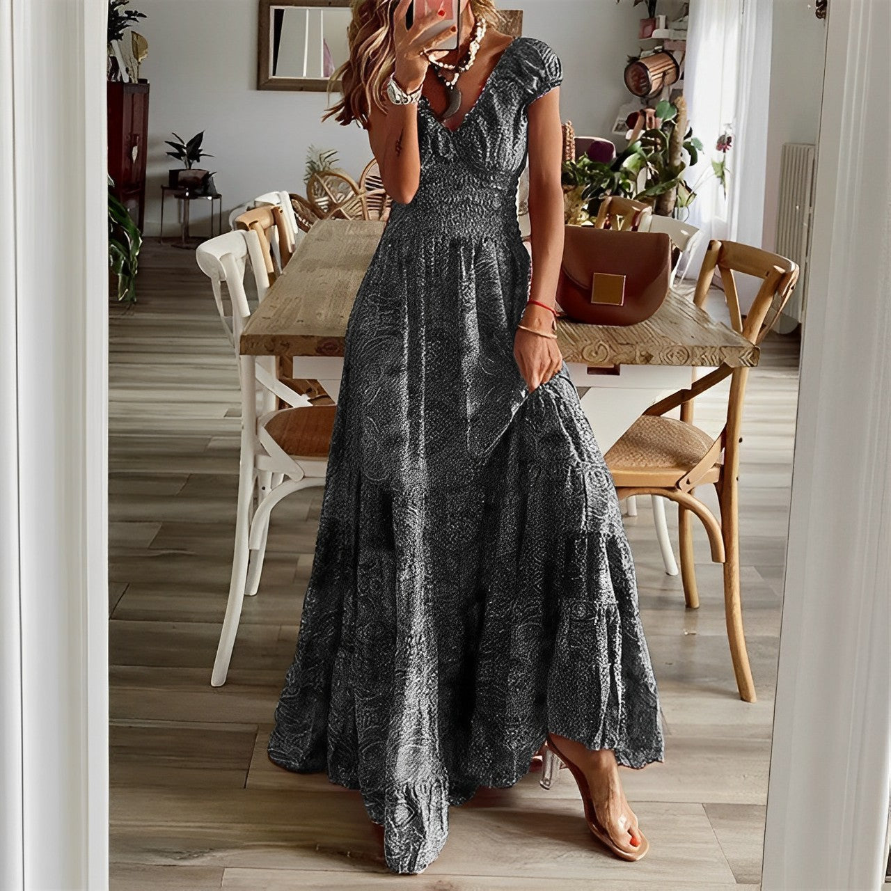Kaida - Elegancka sukienka boho - widok 3