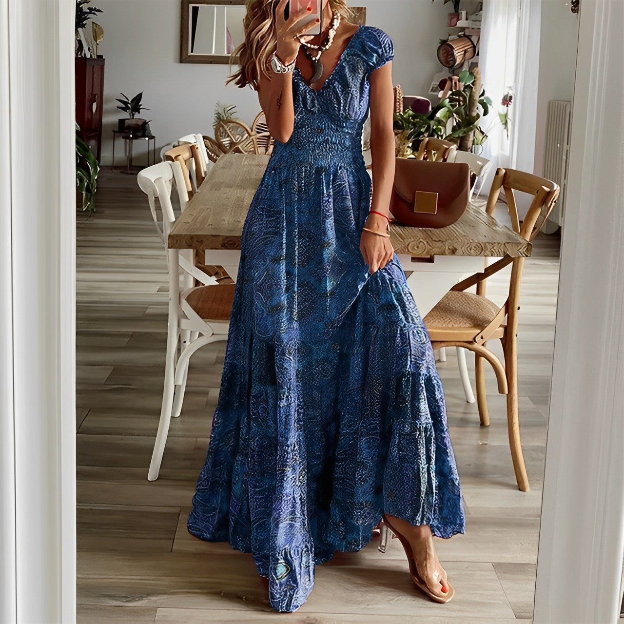 Kaida - Elegancka sukienka boho - widok 2