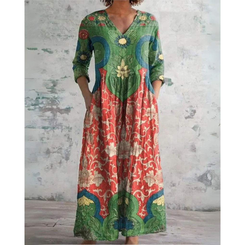 Eleanor | Sukienka maxi w kwiaty w stylu vintage | Iwona Warszawa