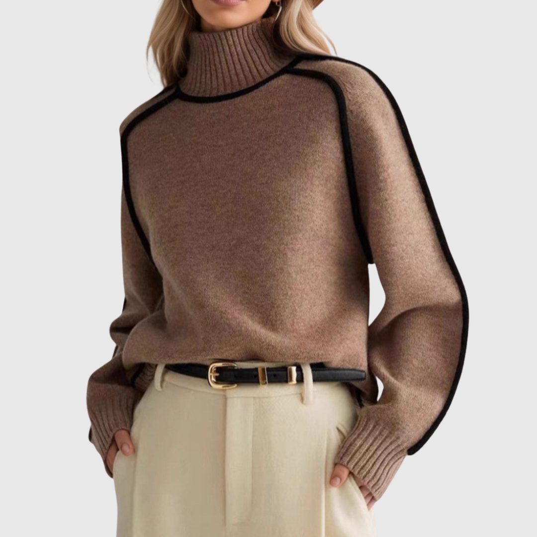 Donna | Elegancki sweter ze stójką | Iwona Warszawa