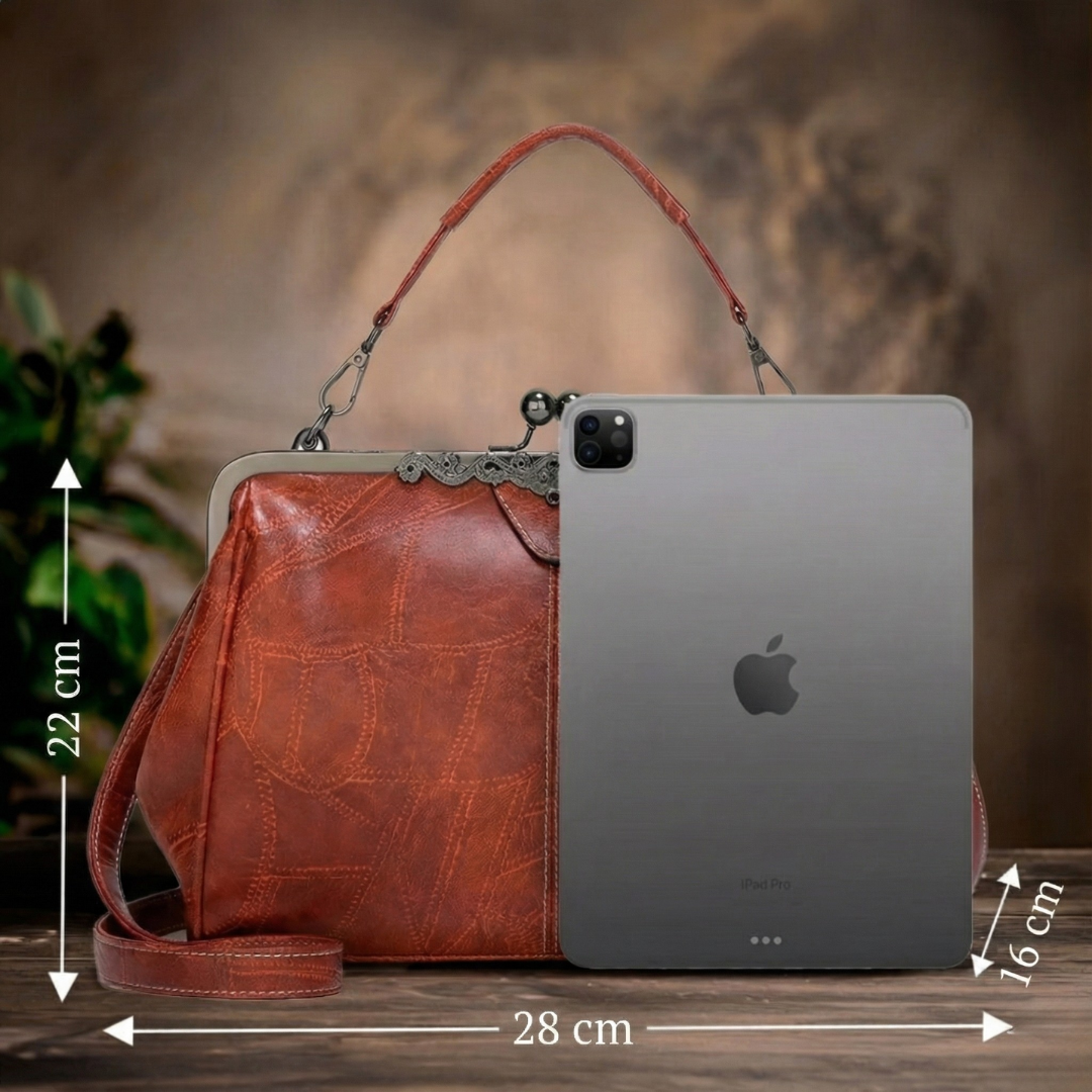 Lily™ | Skórzana torebka vintage - widok 7