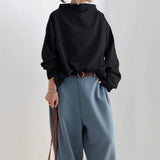Lisa | Sweter casual ze stójką - widok 8