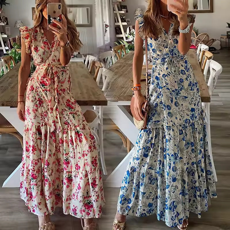 Shera - Sukienka maxi w kwiaty - widok 4