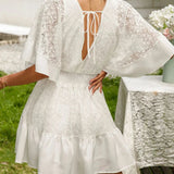 Carole - Koronkowa sukienka boho - widok 2