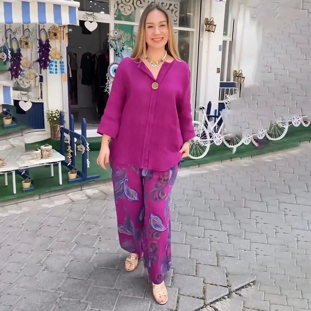 Flavia - Elegancki komplet boho - widok 2