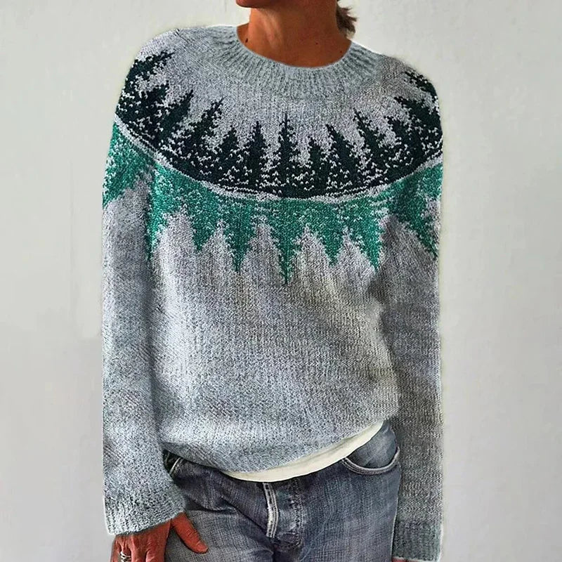 Cate | Klasyczny dzianinowy sweter - widok 2