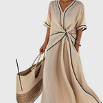 Helena | Drapowana sukienka maxi | Iwona Warszawa
