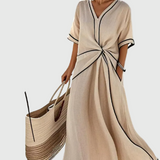 Helena | Drapowana sukienka maxi | Iwona Warszawa