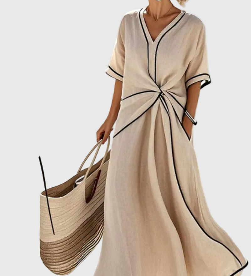 Helena | Drapowana sukienka maxi | Iwona Warszawa