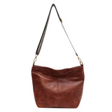 Marian™ | Skórzana torebka vintage z paskiem na ramię