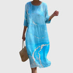 Hayley™ | Elegancka sukienka maxi w kwiaty - widok 3