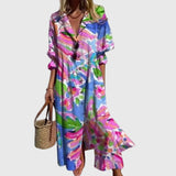 Zariah | Elegancka sukienka maxi w stylu boho - widok 4