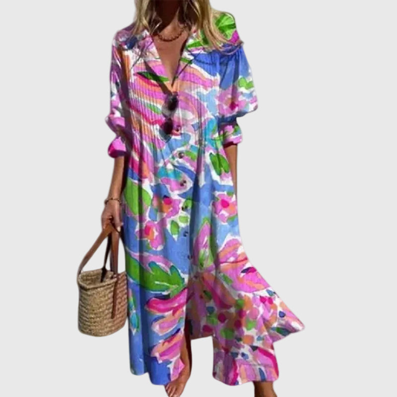 Zariah | Elegancka sukienka maxi w stylu boho - widok 4