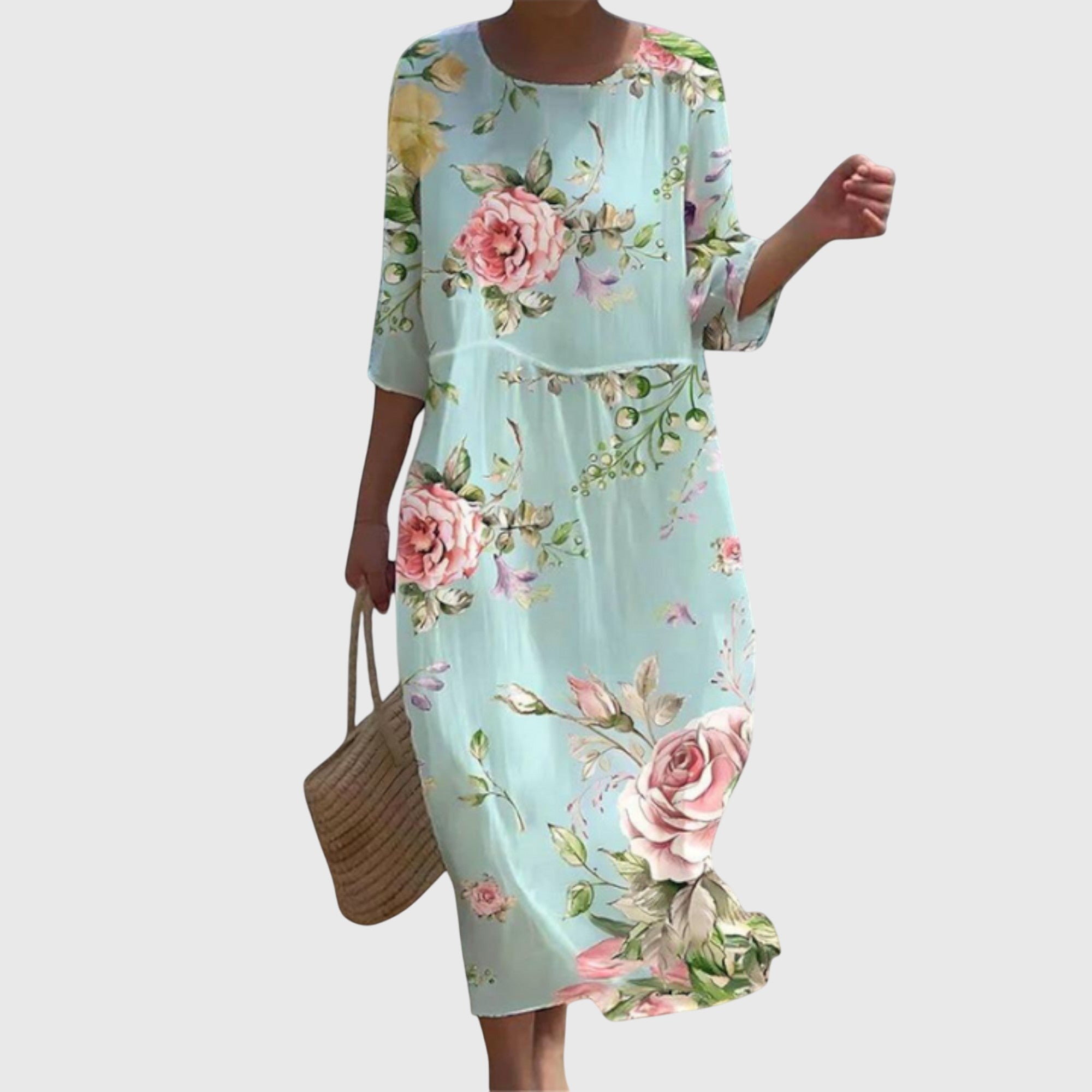 Hayley™ | Elegancka sukienka maxi w kwiaty | Iwona Warszawa