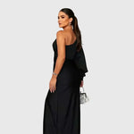Melyssa | Elegancka zwiewna wieczorowa sukienka maxi - widok 4