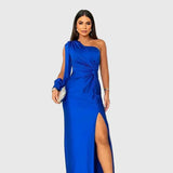 Melyssa | Elegancka zwiewna wieczorowa sukienka maxi - widok 5