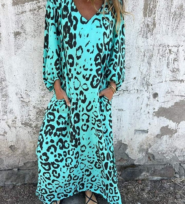 Jessa - Sukienka maxi w panterkę | Iwona Warszawa