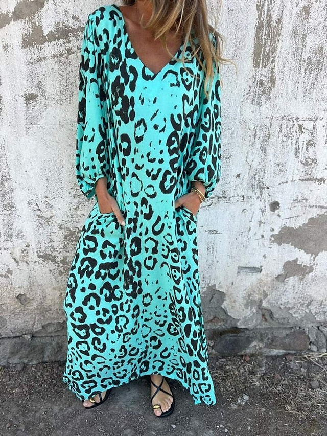 Jessa - Sukienka maxi w panterkę | Iwona Warszawa