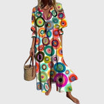 Zariah | Elegancka sukienka maxi w stylu boho - widok 7