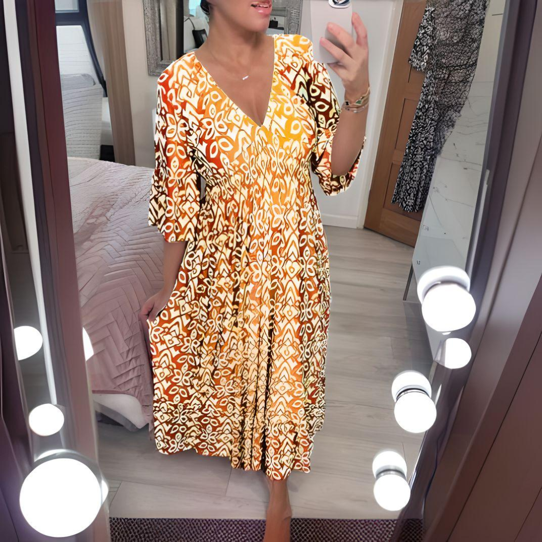 Lillia - Sukienka boho z nadrukiem - widok 2