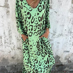 Jessa - Sukienka maxi w panterkę - widok 3