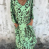 Jessa - Sukienka maxi w panterkę - widok 3