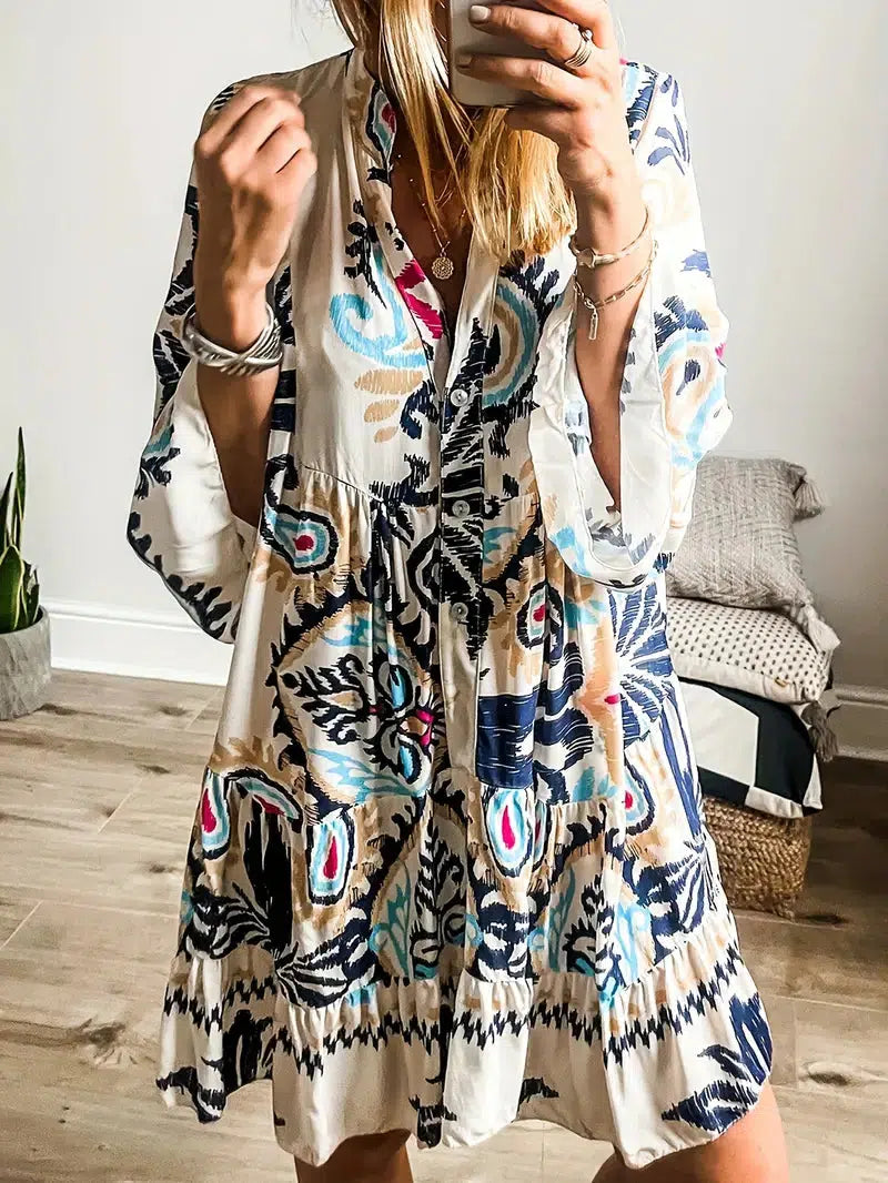 Veronique - Tunikowa sukienka boho - widok 4