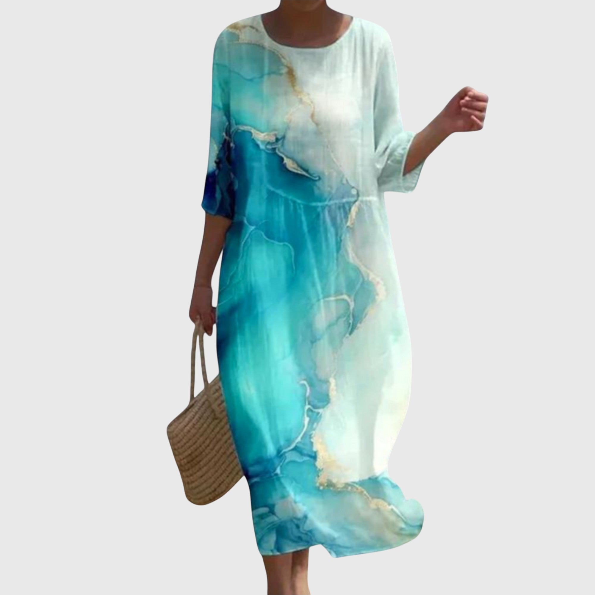 Hayley™ | Elegancka sukienka maxi w kwiaty - widok 8