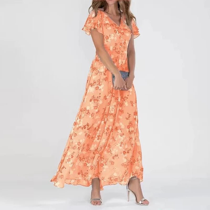 Zuri | Elegancka zwiewna sukienka wyszczuplająca sylwetkę | Iwona Warszawa