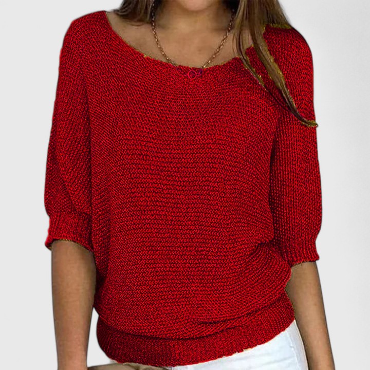 Rachel | Swobodny dzianinowy sweter - widok 3