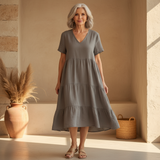 Bexley - Letnia sukienka casual z dekoltem V - widok 7