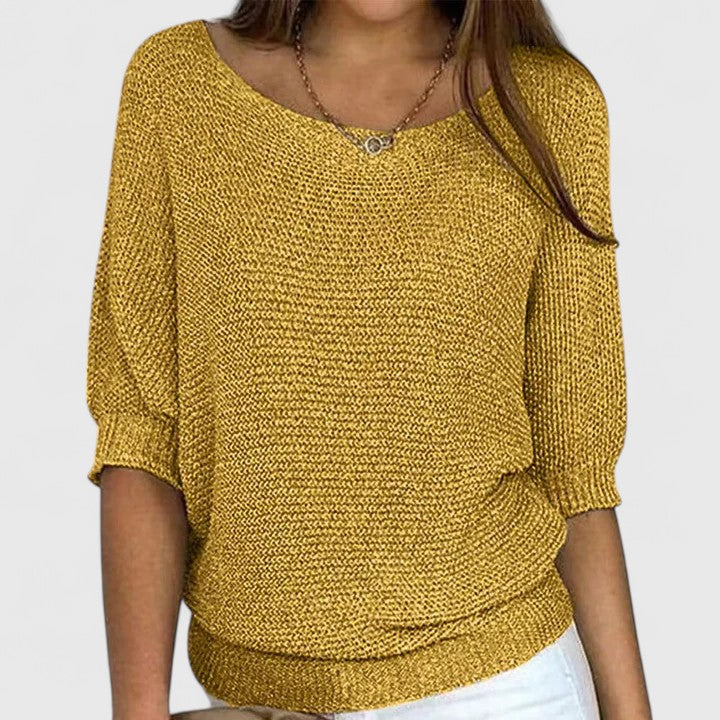 Rachel | Swobodny dzianinowy sweter - widok 4