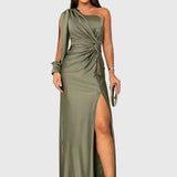 Melyssa | Elegancka zwiewna wieczorowa sukienka maxi | Iwona Warszawa